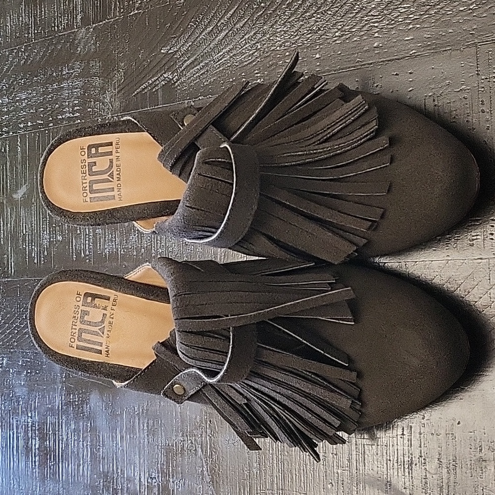 Suede mules